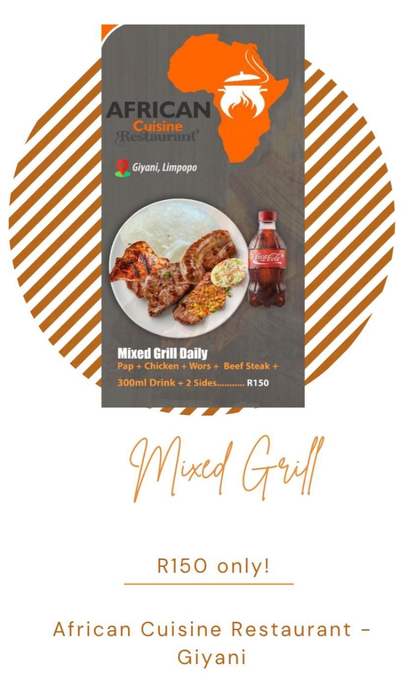 Bed and Breakfast African Cuisine Restaurant Giyani Экстерьер фото