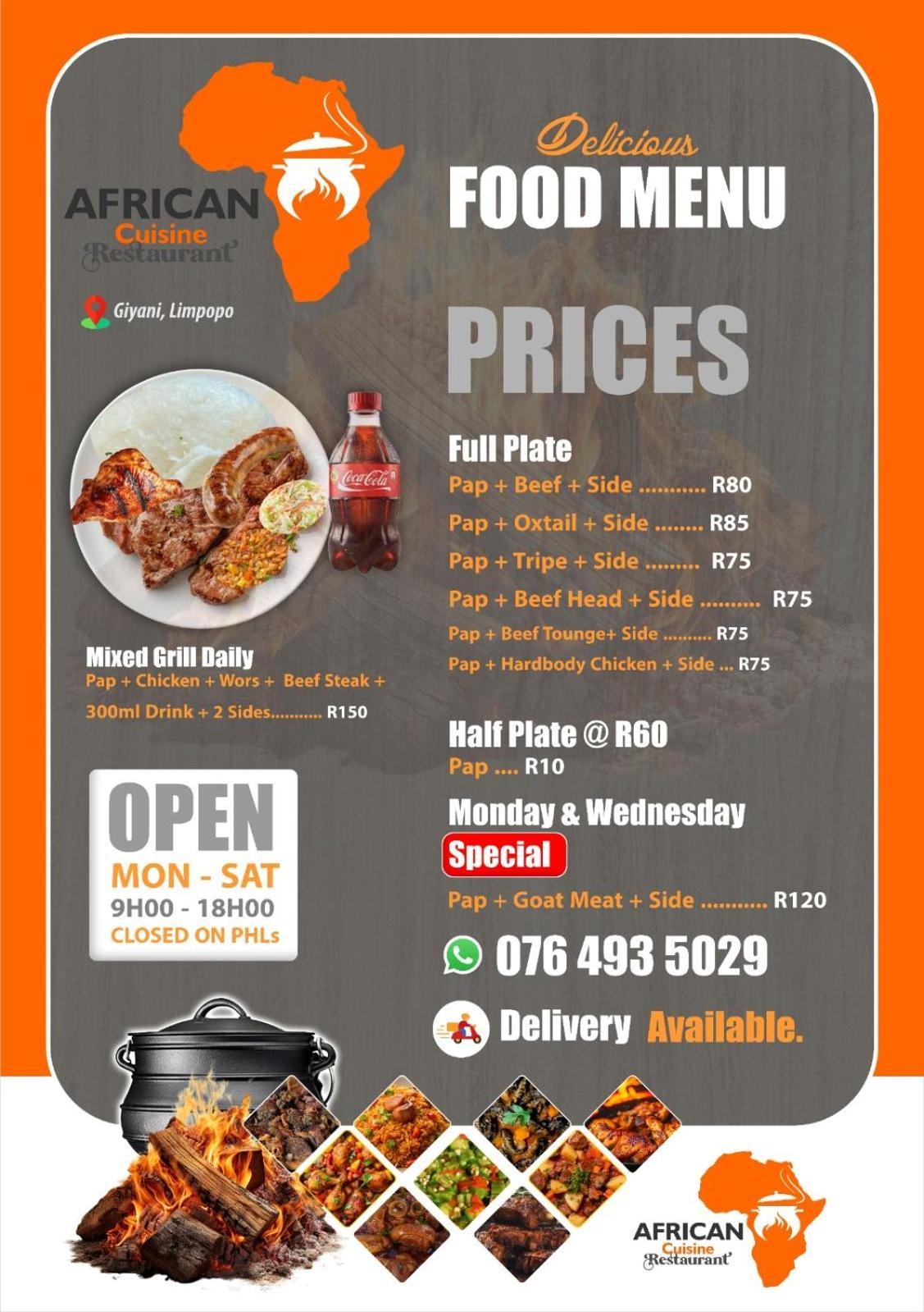 Bed and Breakfast African Cuisine Restaurant Giyani Экстерьер фото